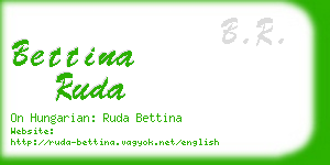 bettina ruda business card